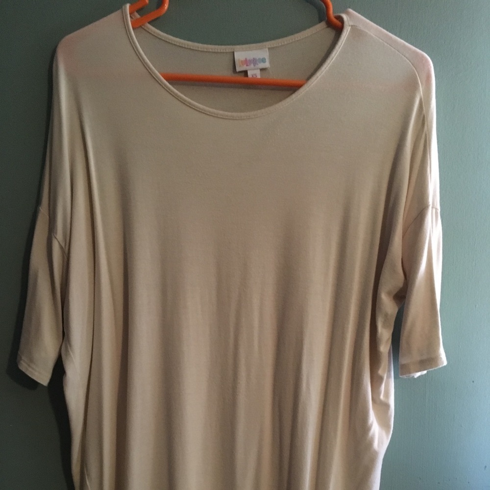 LuLaRoe cream Irma XS